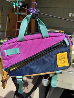 Topo Designs Mini Quick Pack- Purple/ Brown-NWOT